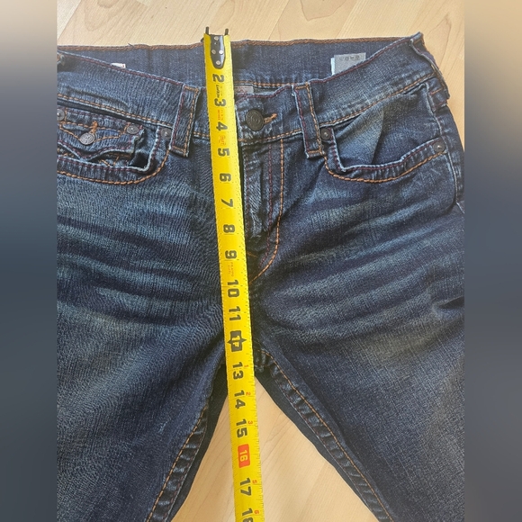 True Religion men's Dark Blue Jeans size 32 - Picture 5 of 11